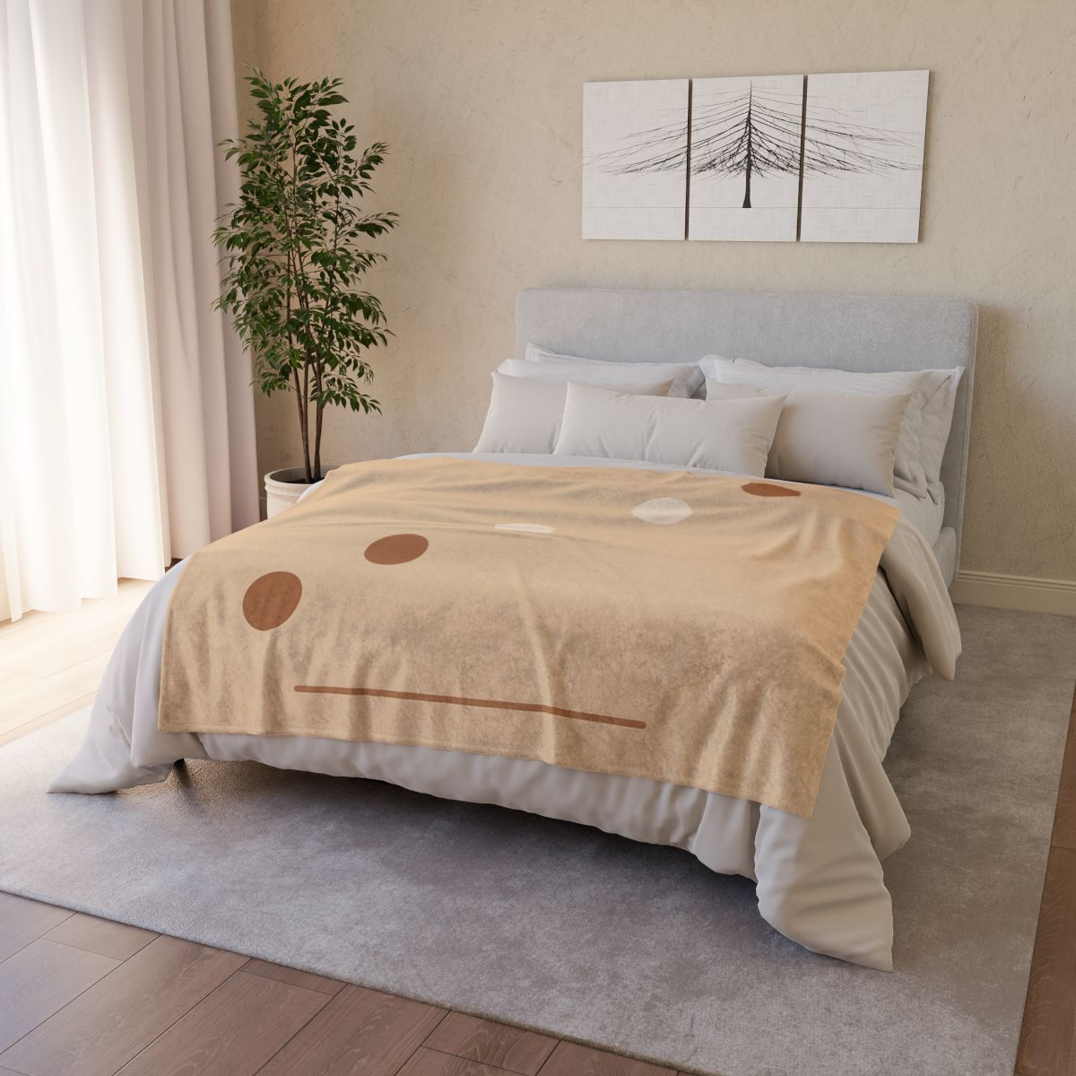 Diagonal Cluster With Hidden Void decorative home blankets