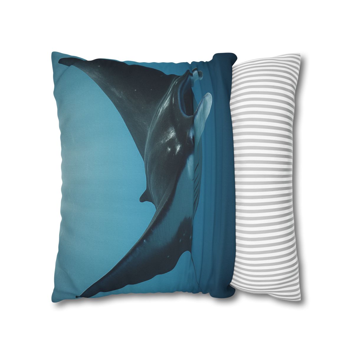 Manta Ray Silent Glide designer print pillow cases