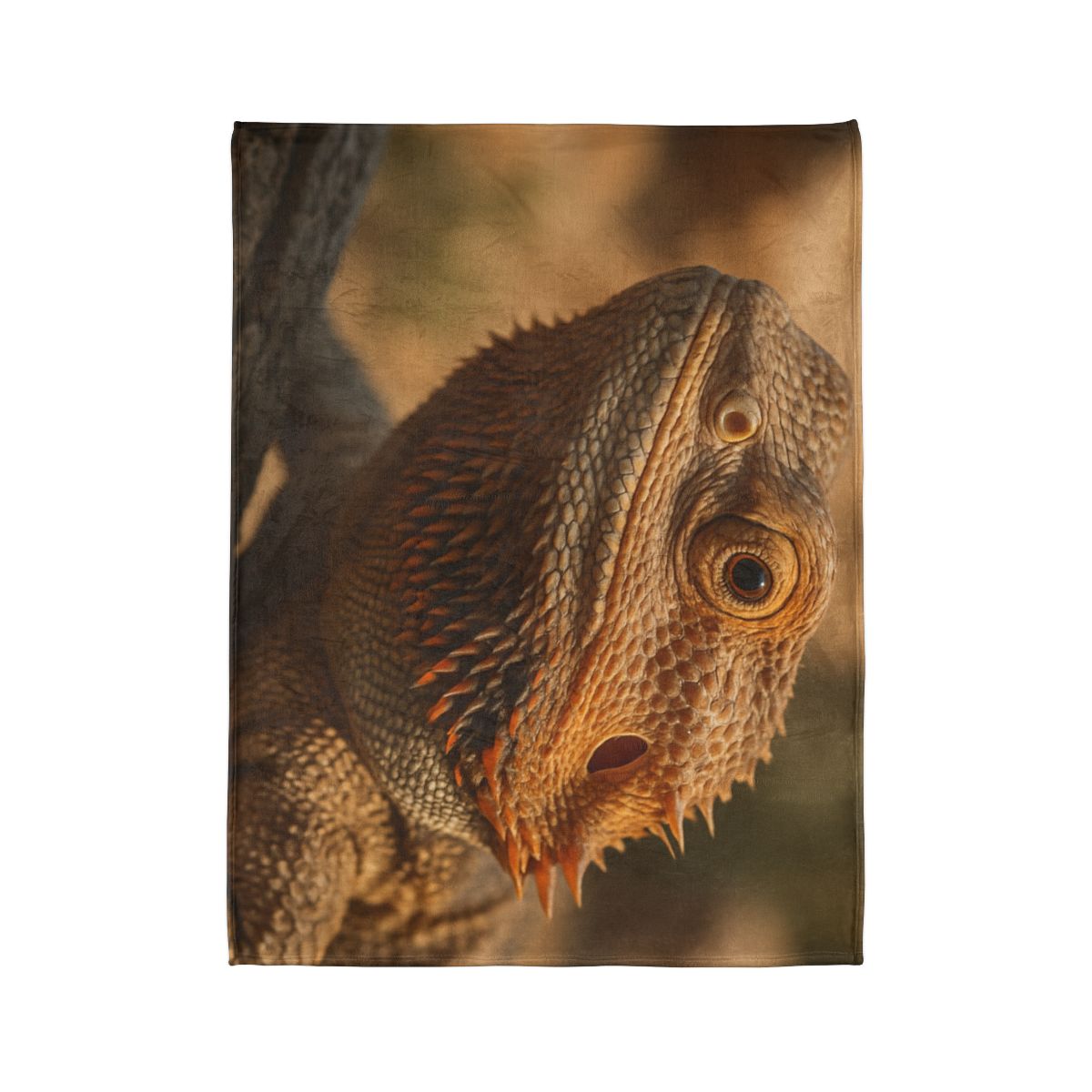 Ember Crest Bearded Dragon personalized cozy blankets