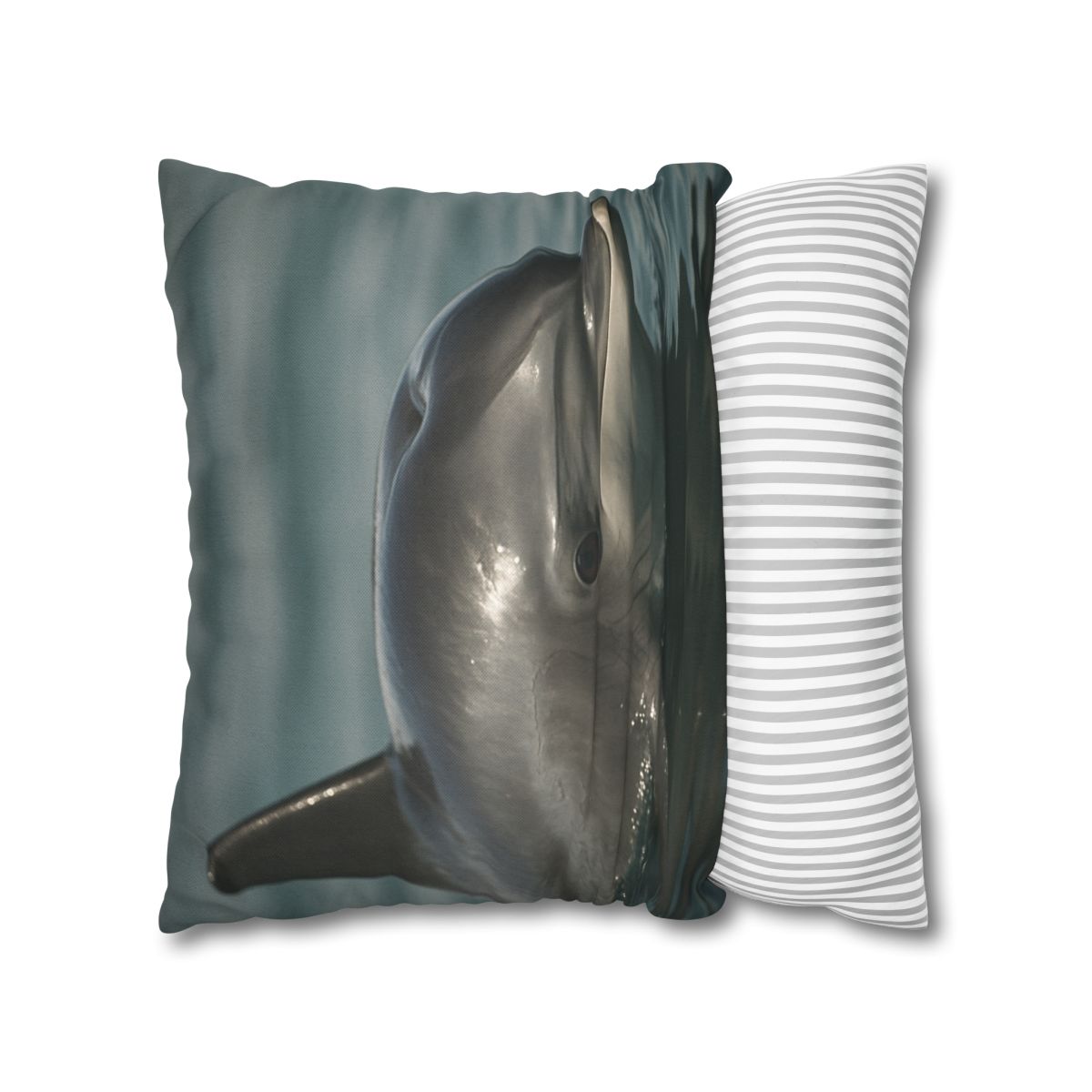 Mirror Calm Bottlenose Dolphin soft cotton pillow cases