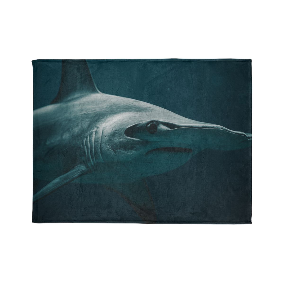 Midwater Silhouette Hammerhead Shark personalized cozy blankets