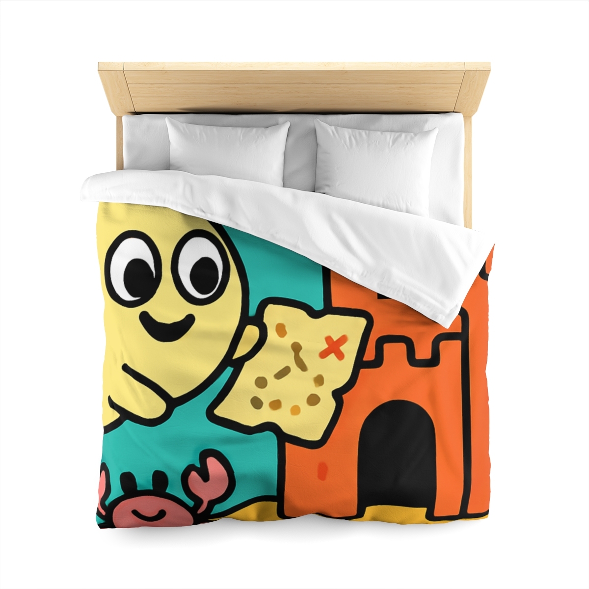 Coral Castle Map Of The Moonfish Kingdom designer printed duvets