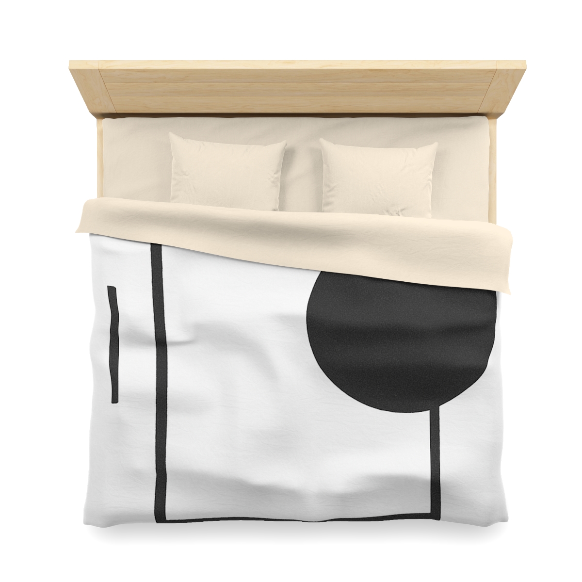 Minimal Eclipse Frame Trio personalized bedding duvets