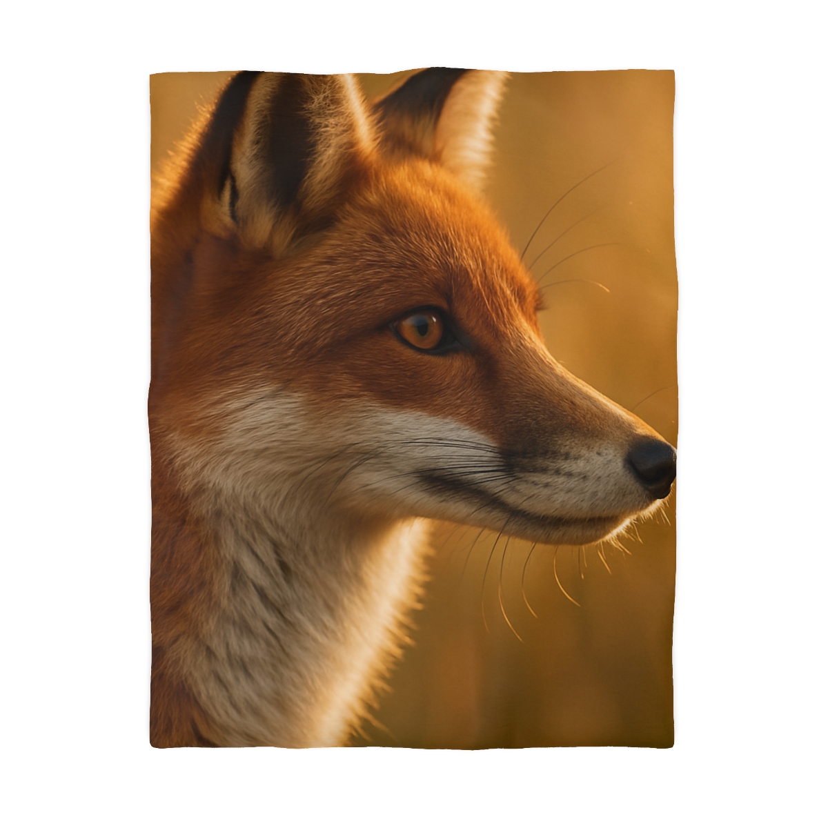 Amber Gaze Red Fox soft comforter duvets