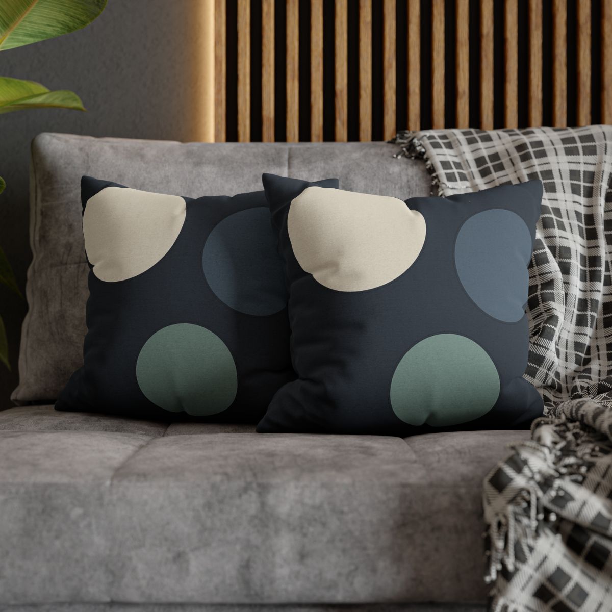 Staggered Circle Trio unique gift pillow cases