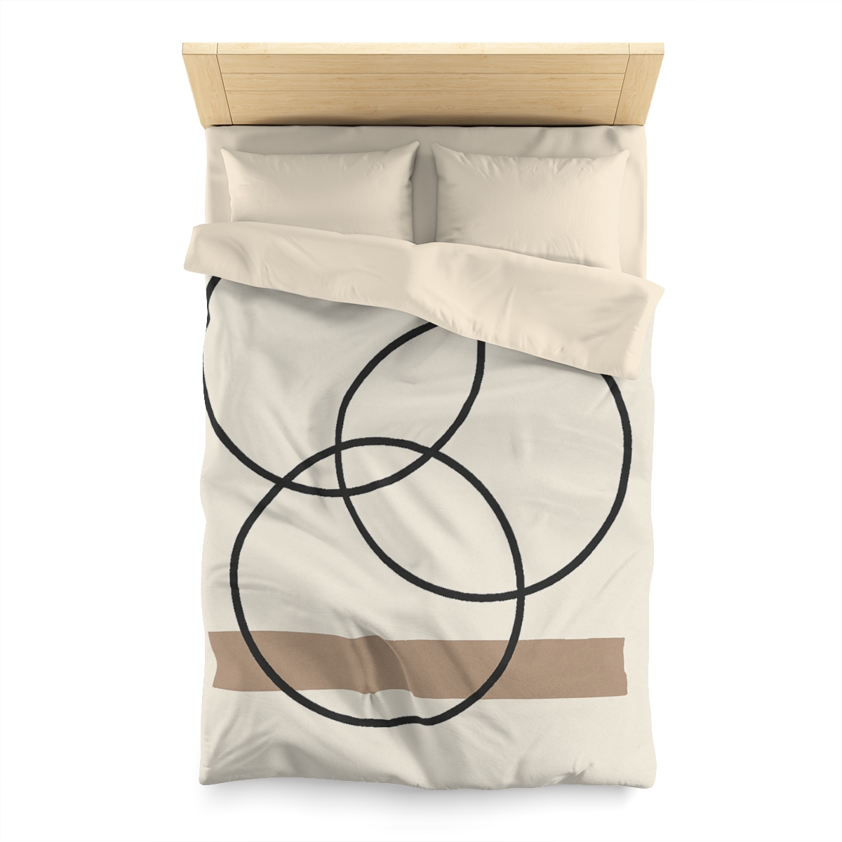 Staggered Rings And Slim Bar personalized bedding duvets