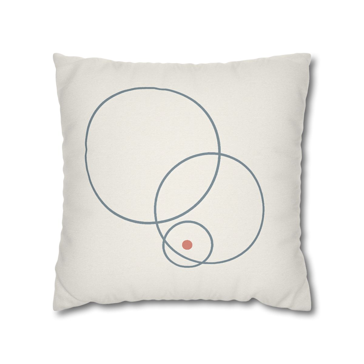 Quiet Orbit Of Three Rings stylish decorative pillowcases