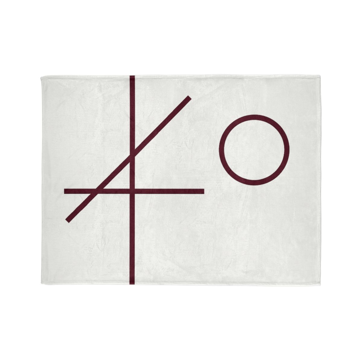 Intersecting Bar Triad With Open Circle trendy patterned blankets