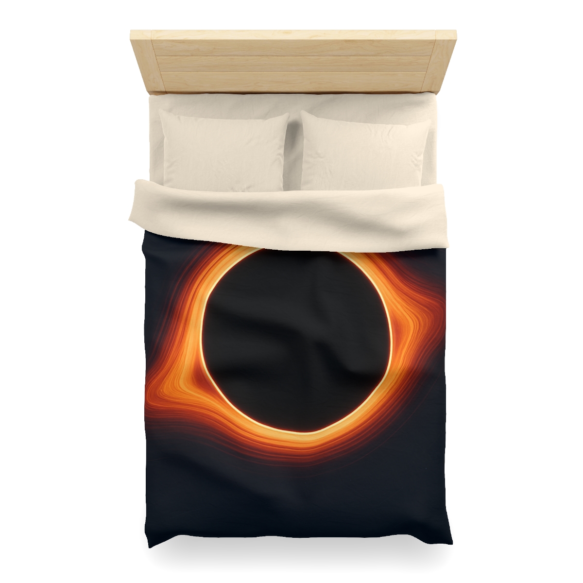 Black Hole Silhouette unique patterned duvets