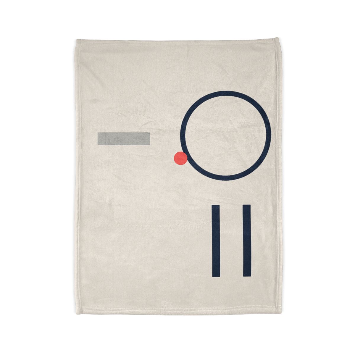 Quiet Orbit With Offset Bars decorative home blankets