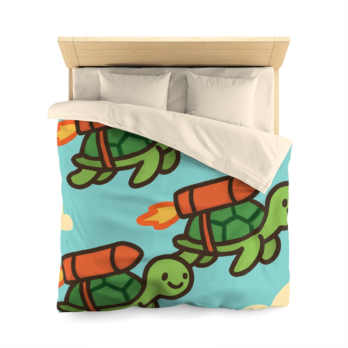 Rocket Powered Turtles soft comforter duvets