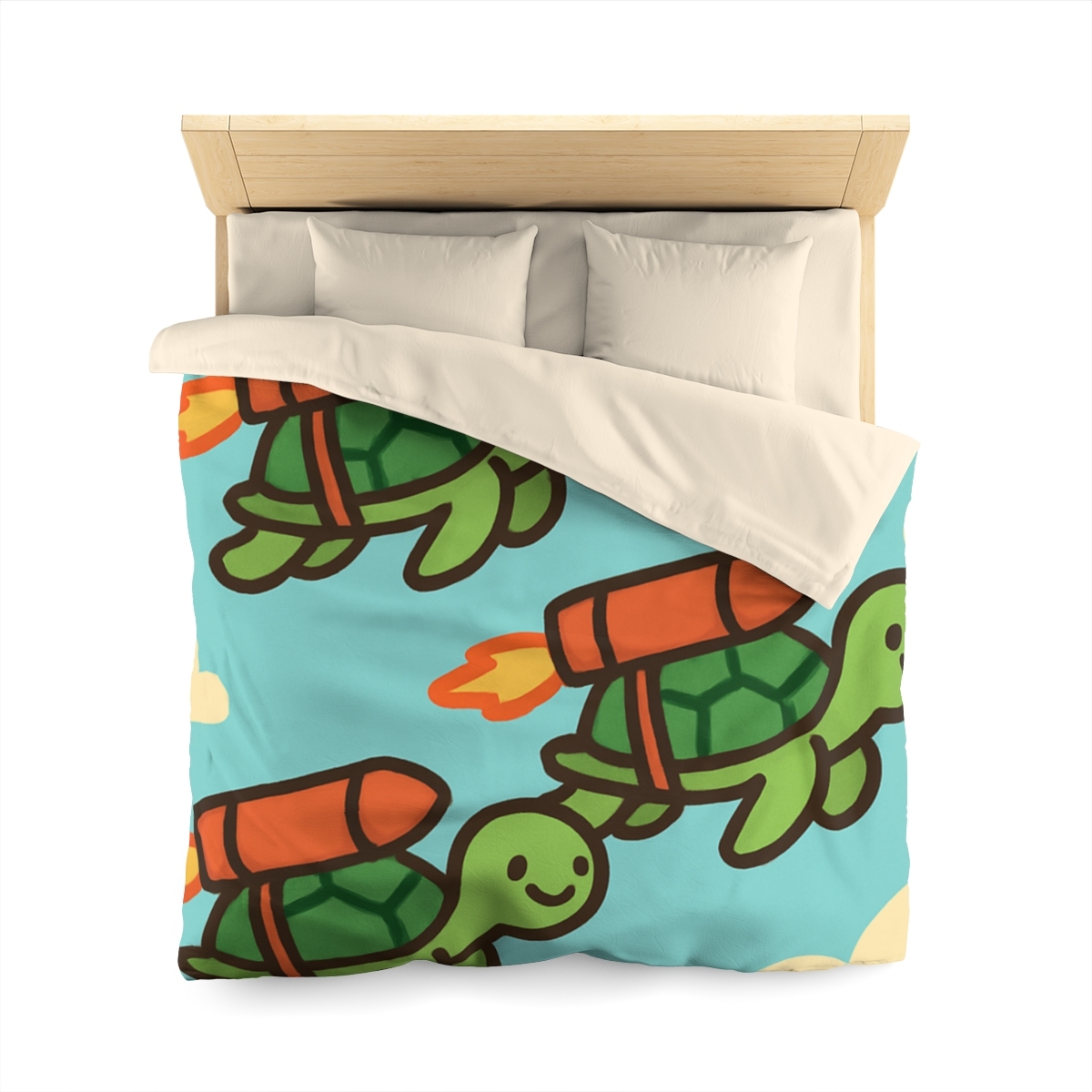 Rocket Powered Turtles soft comforter duvets