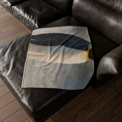 Aurora Drift Emperor Penguin unique gift blanketscustom blankets