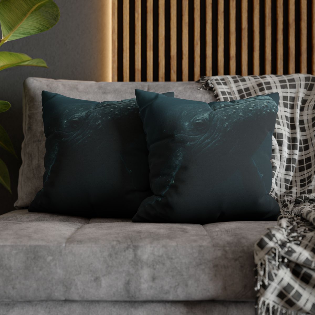 Deep Current Humpback Whale personalized pillow covers