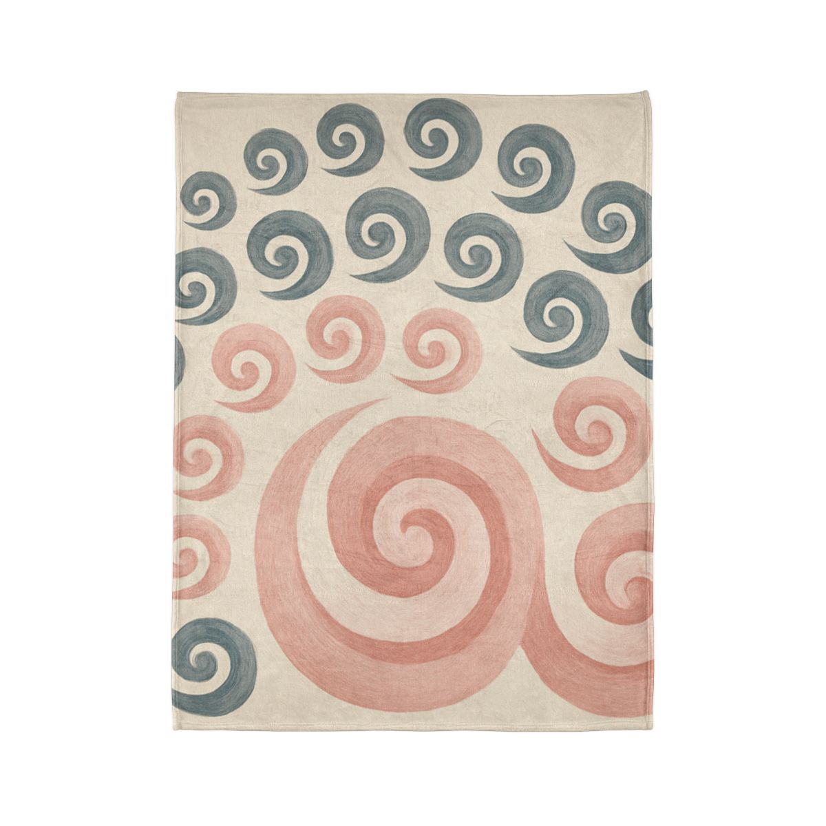 Curling Bud Spiral personalized cozy blankets