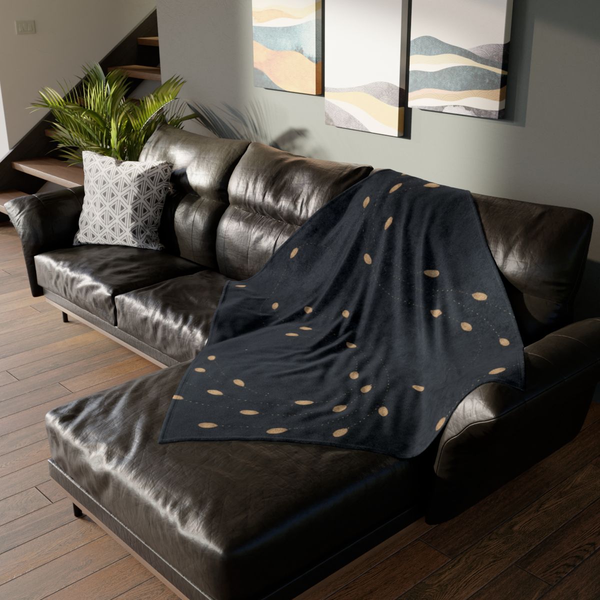 Seed Cluster Constellation soft fleece blankets