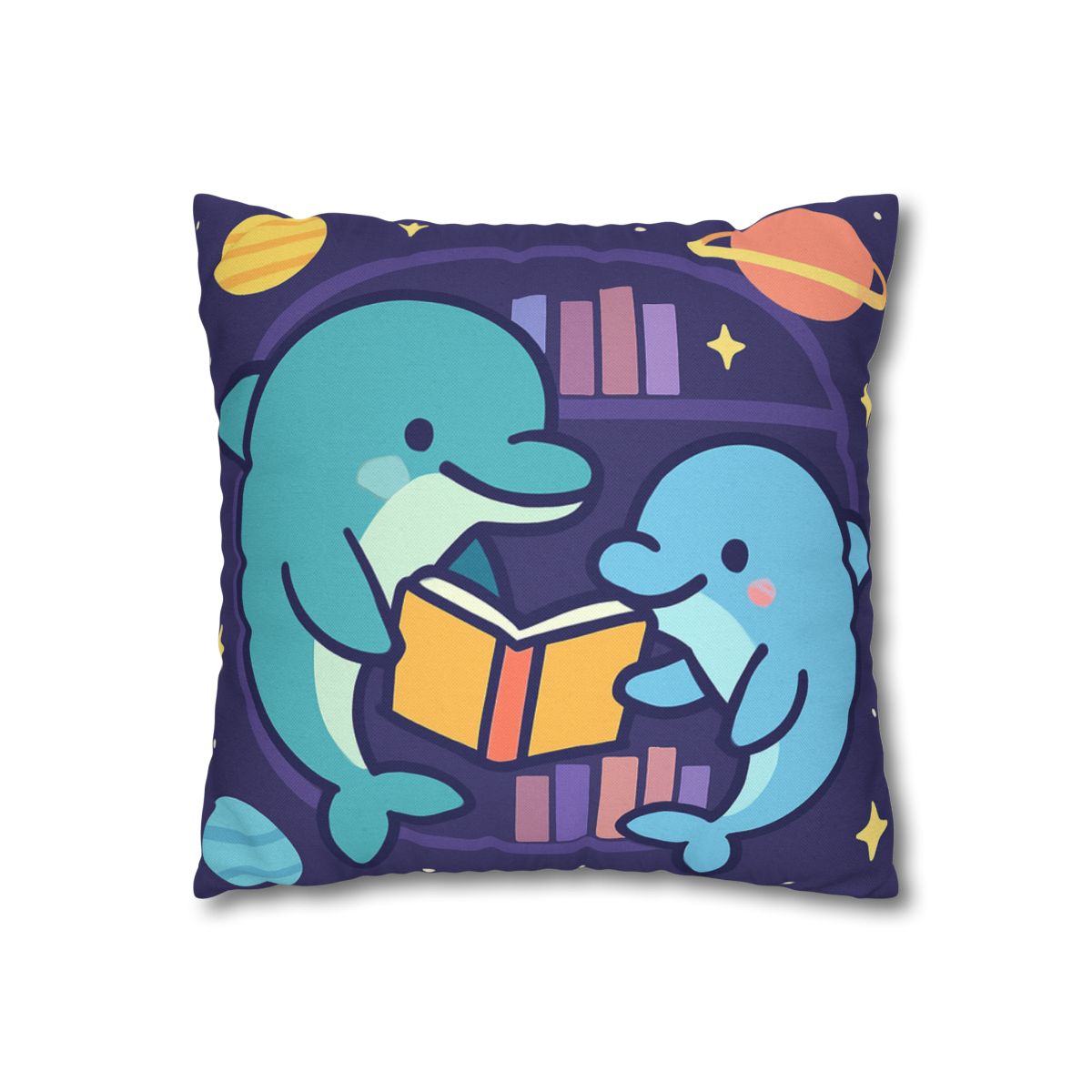 Nebula Library Dolphins comfortable bedding pillow covers
