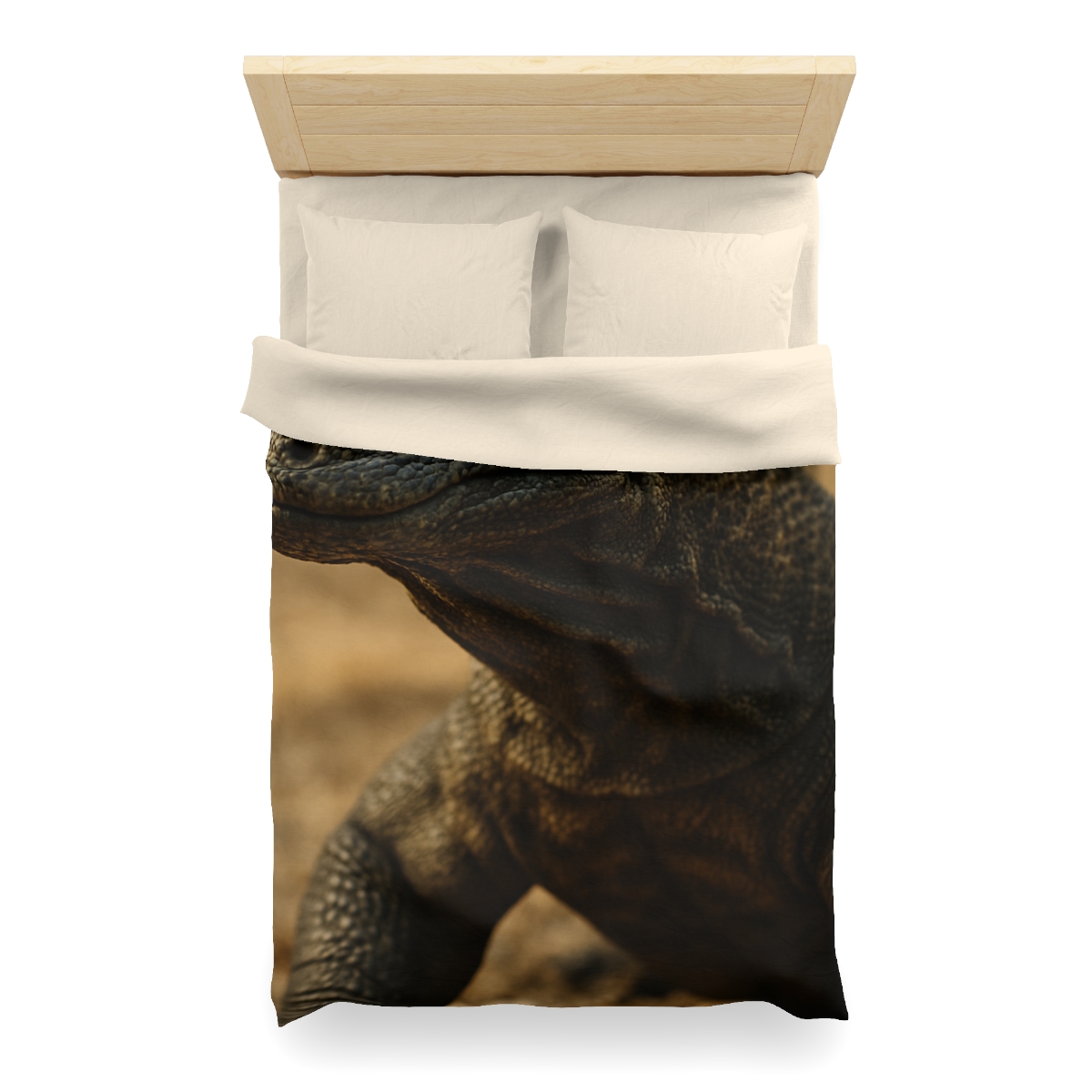 Ancient Sentinel Komodo Dragon designer printed duvets