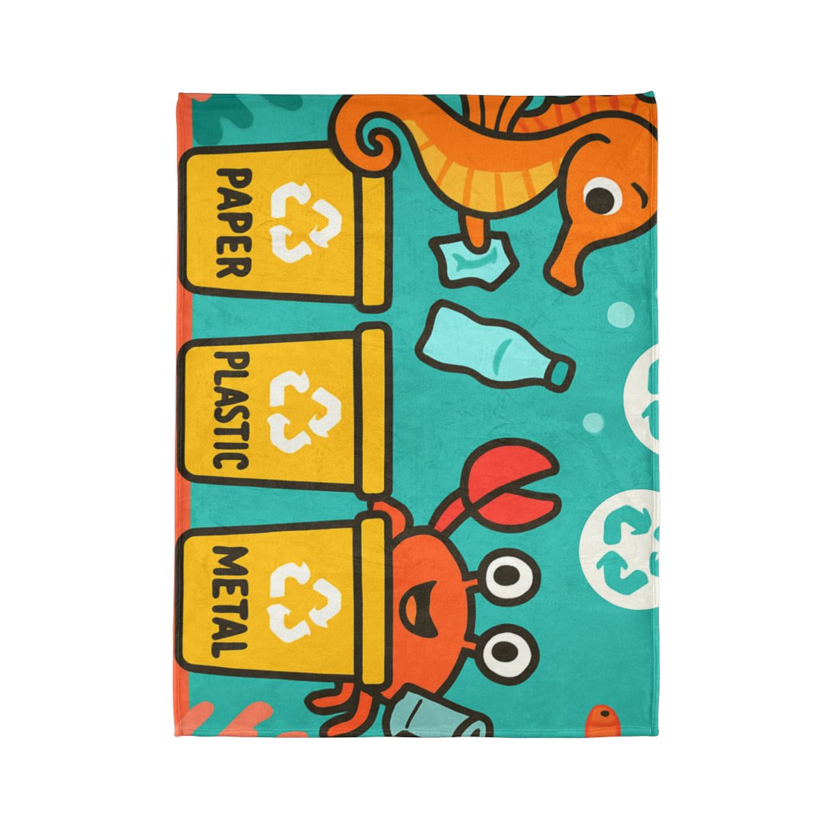 Coral City Recycling Seahorse Patrol warm winter blankets