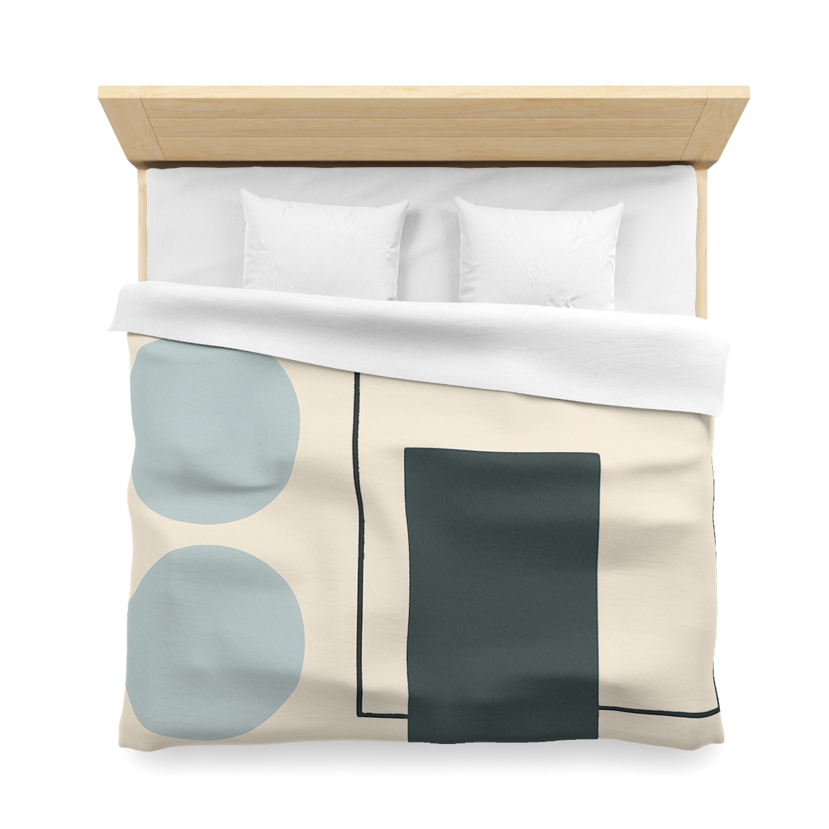 Offset Frame With Two Quiet Discs custom duvets