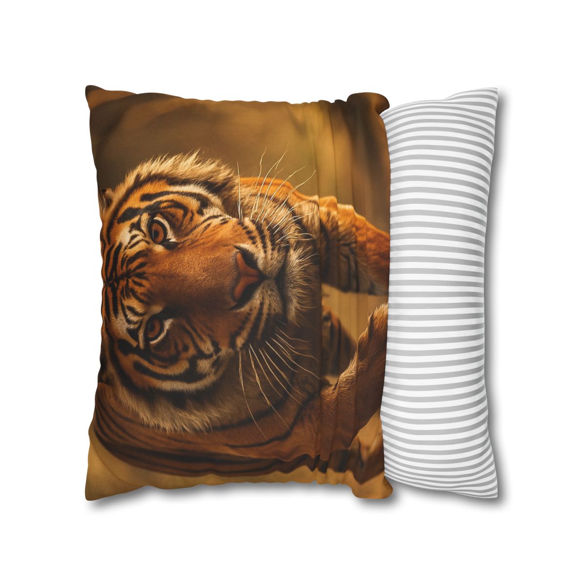 Crimson Stride Tiger custom pillow cases