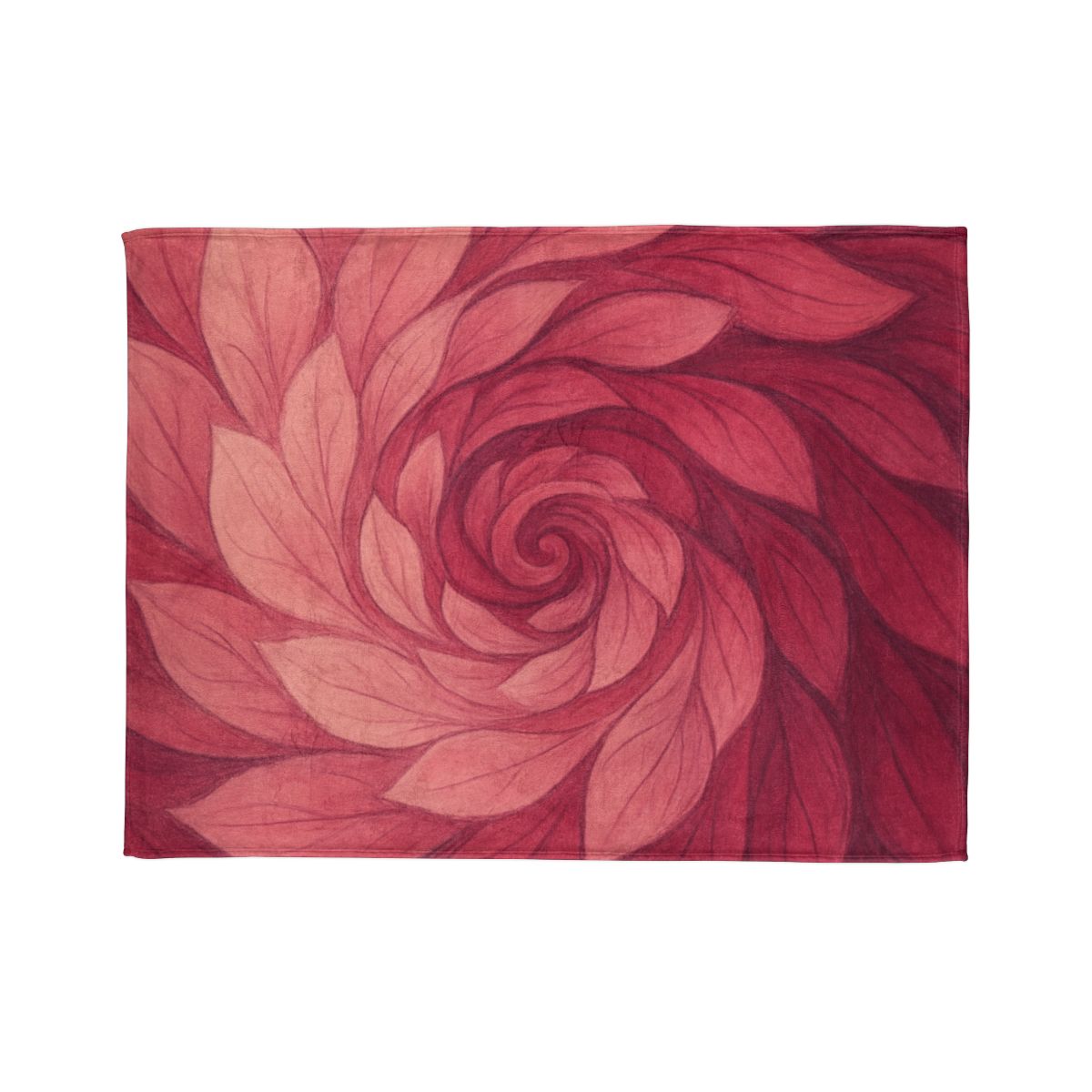 Petal Spiral Cascade decorative home blankets