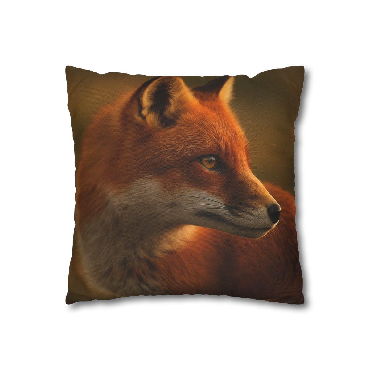 Crimson Whisper Red Fox trendy patterned pillow cases