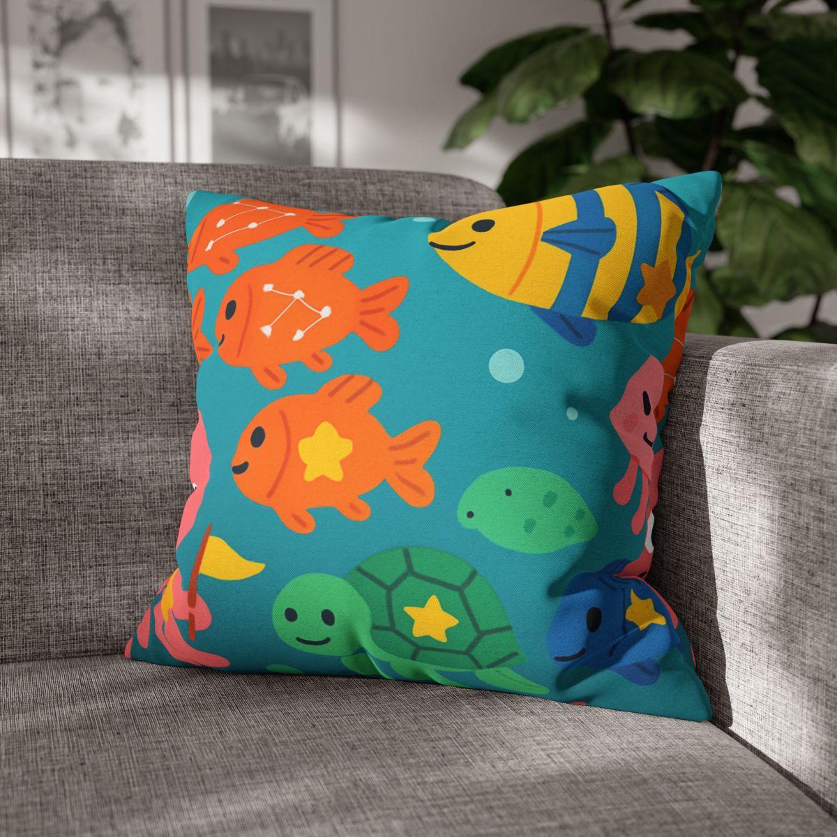 Underwater Galaxy Parade comfortable bedding pillow covers