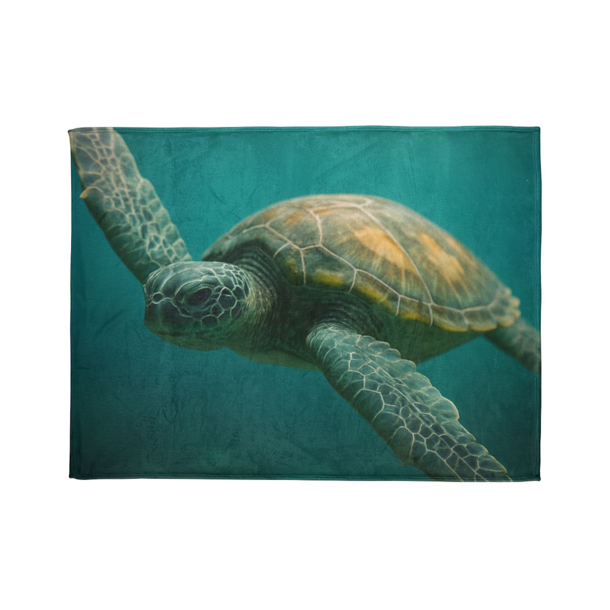 Comet Guard Green Sea Turtle custom blankets