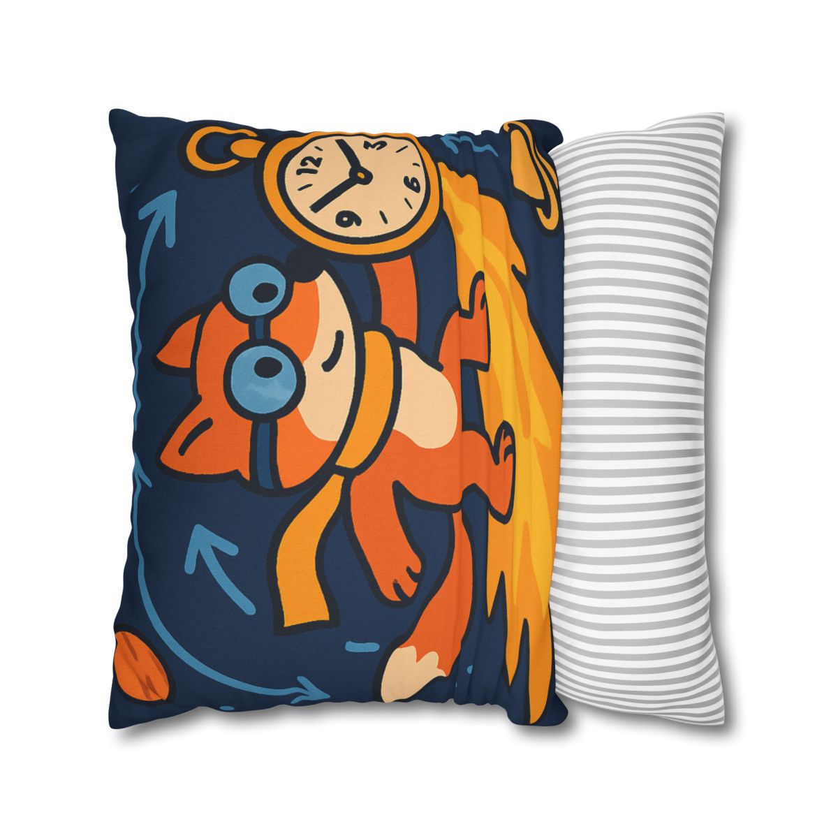 Time Traveling Comet Fox designer print pillow cases