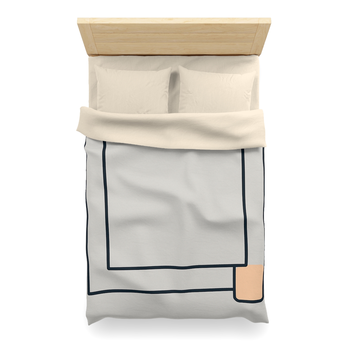 Nested Frame With Open Corner personalized bedding duvets