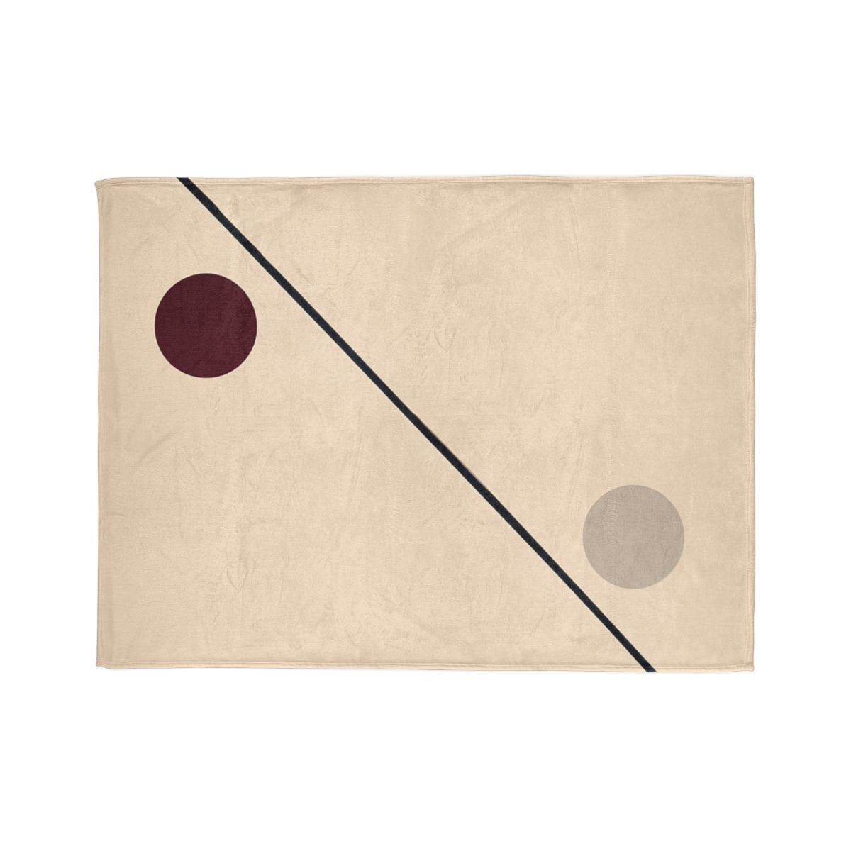 Diagonal Line And Twin Circles soft fleece blankets