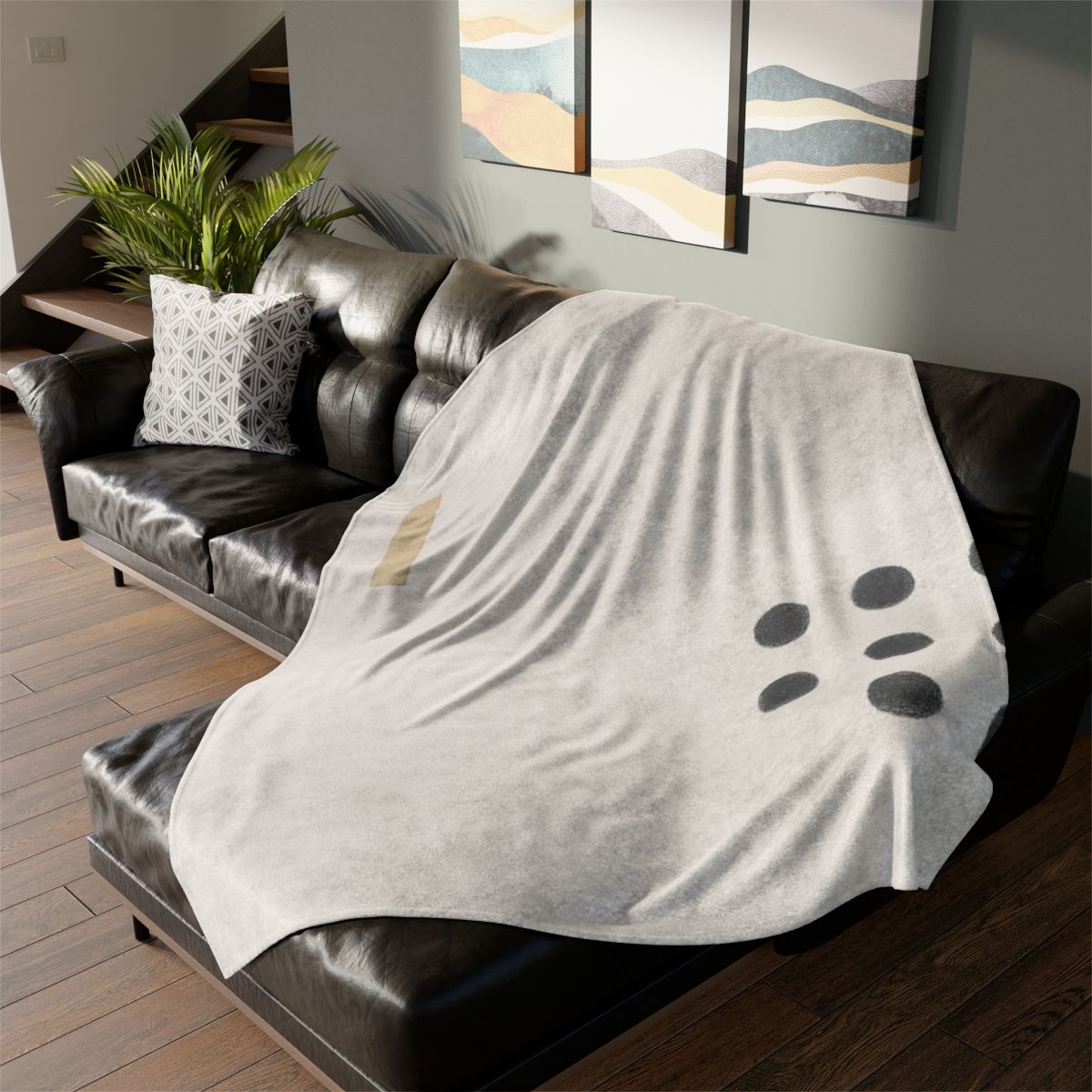 Clustered Dots With Missing Beat personalized cozy blankets