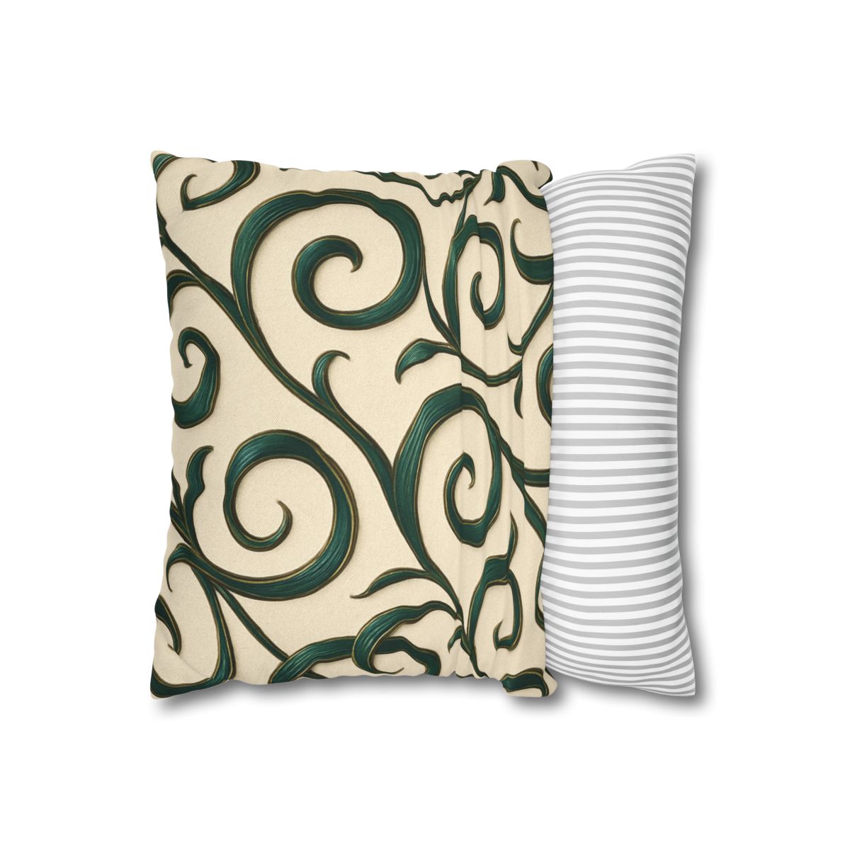Vine Curl Ribbon Matrix stylish decorative pillowcases