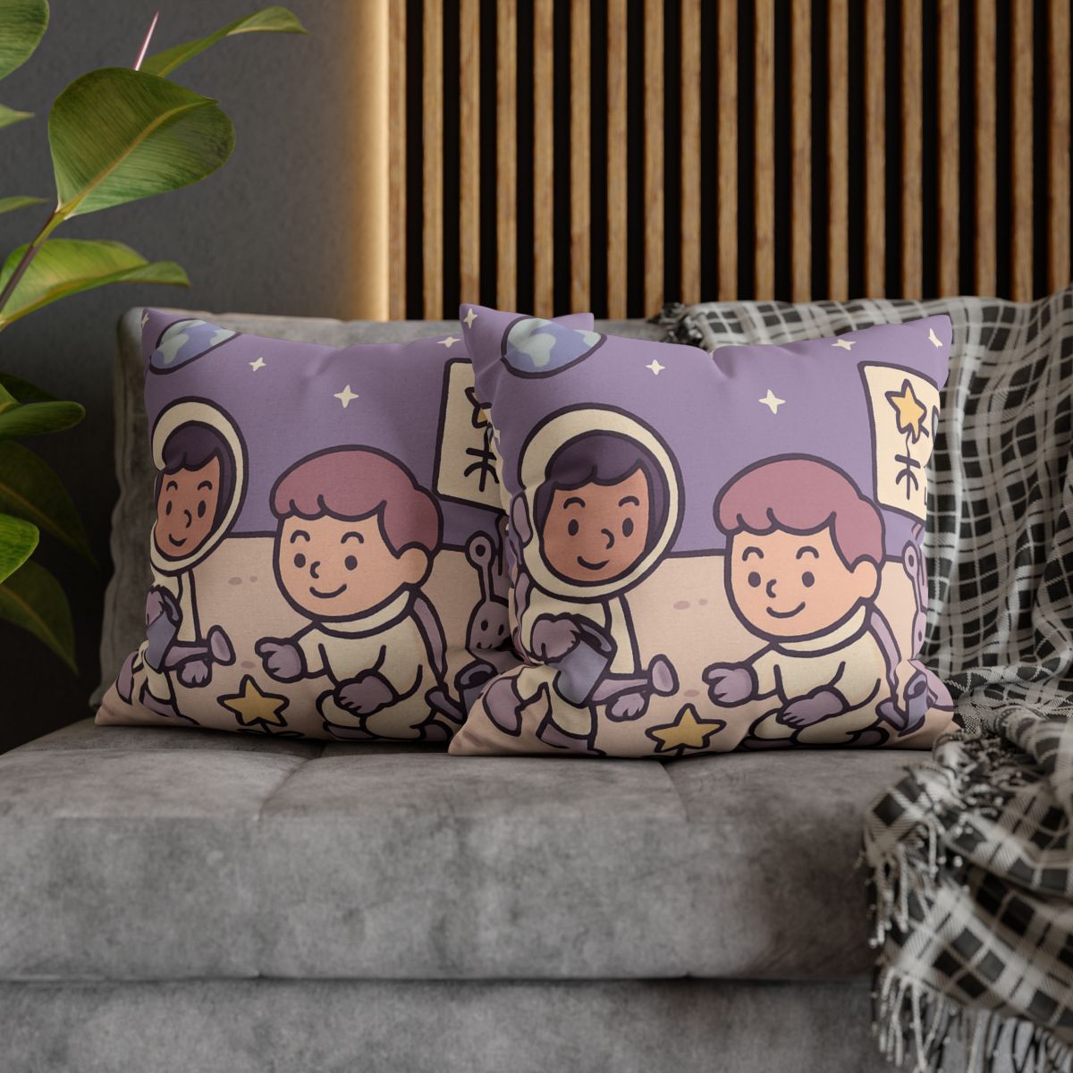 Moon Gardeners Planting Stardust Seeds soft cotton pillow cases