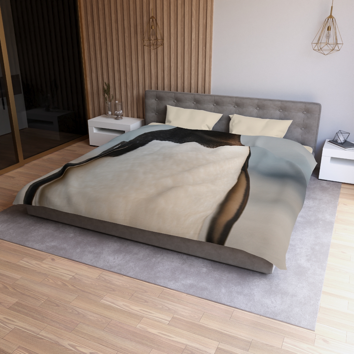 Shoreline Echo Gentoo Penguin trendy bedroom duvets