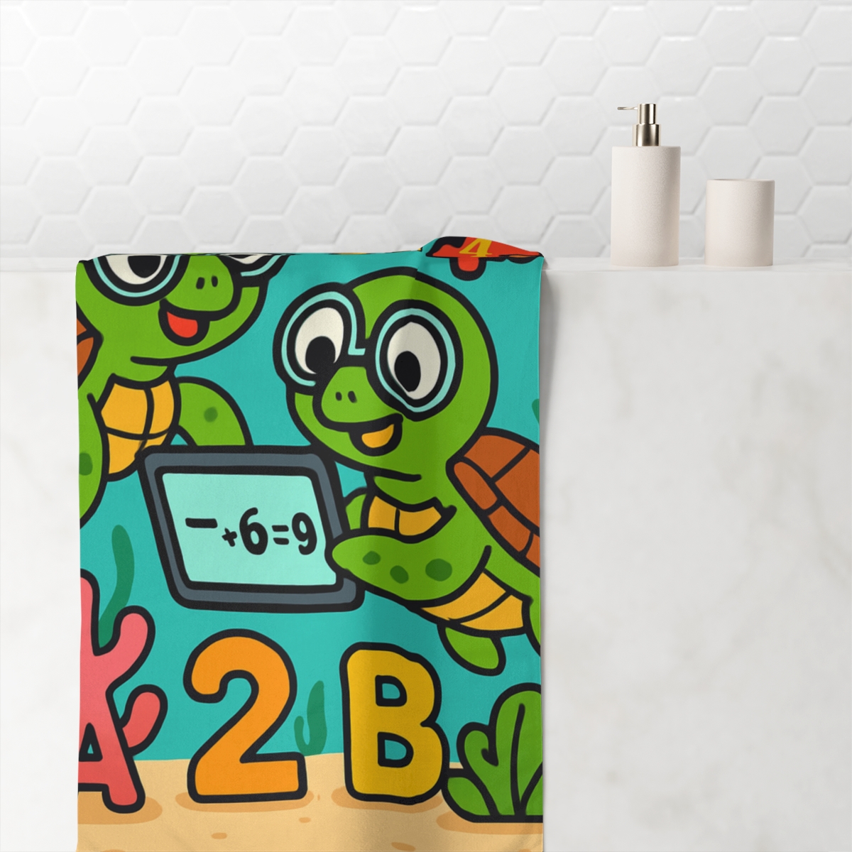 Coral Reef Code Breakers decorative home towelscustom towels