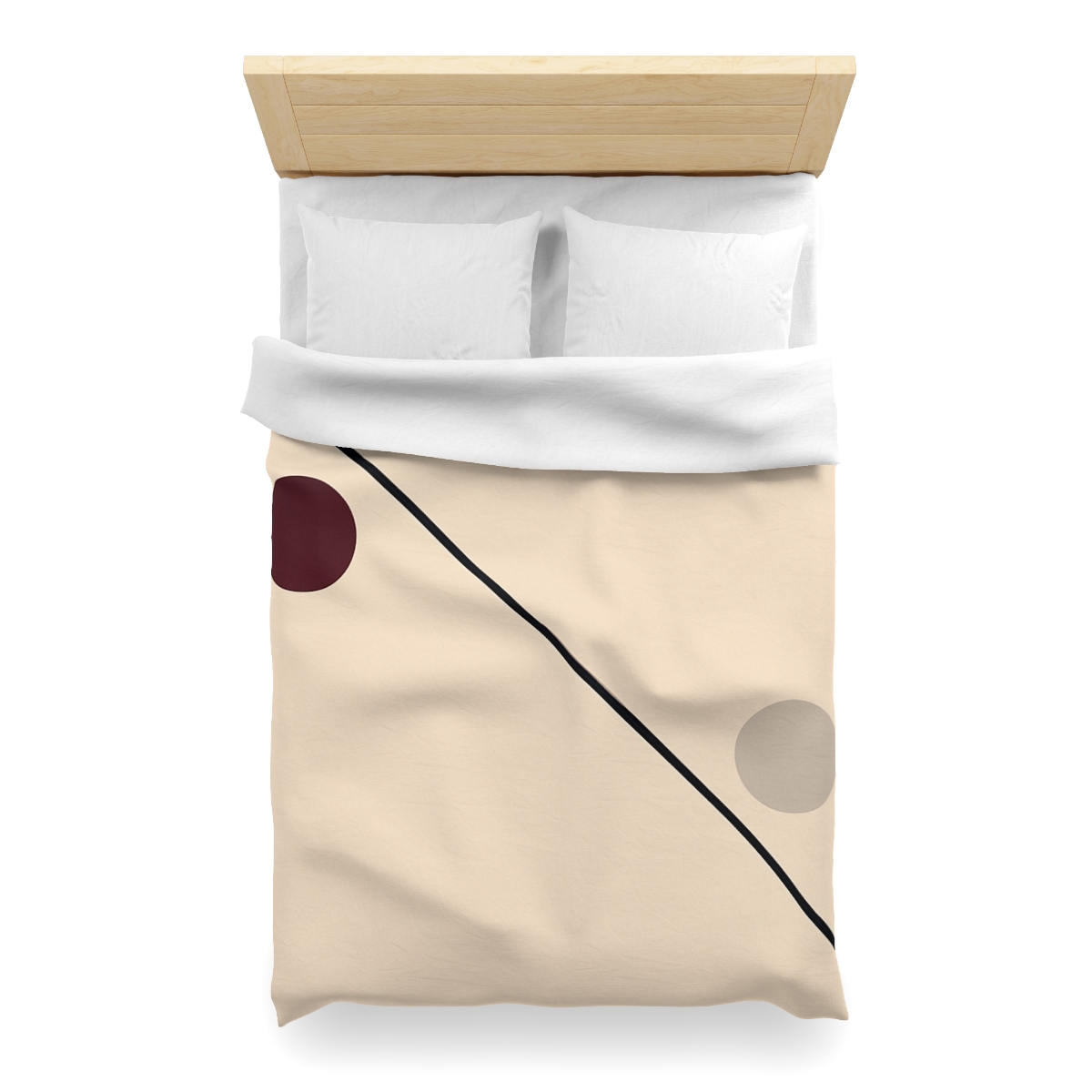 Diagonal Line And Twin Circles soft comforter duvets