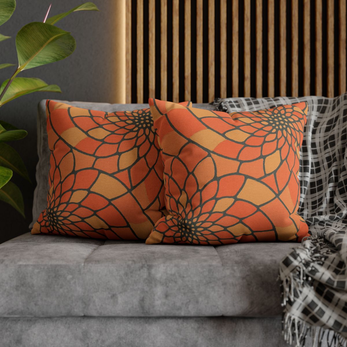 Petal Spiral Matrix designer print pillow cases