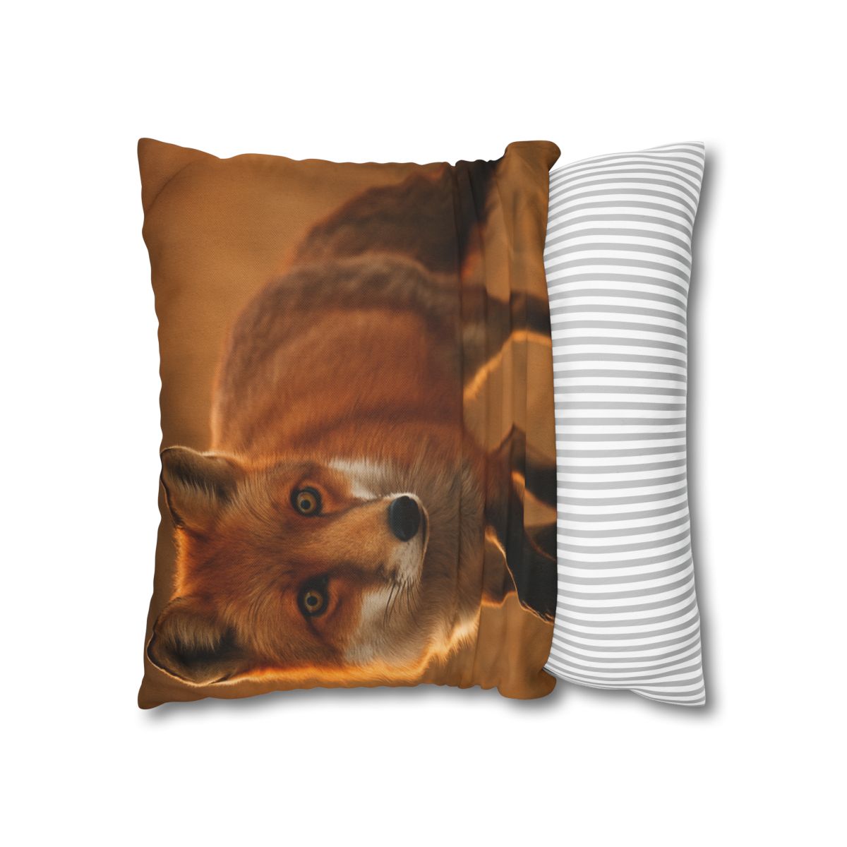 Crimson Whisper Red Fox trendy patterned pillow cases