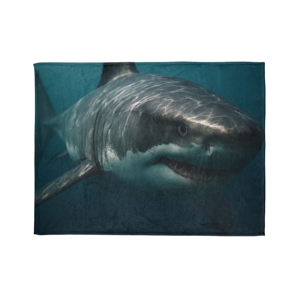 Silent Hunter Great White Shark designer printed blankets