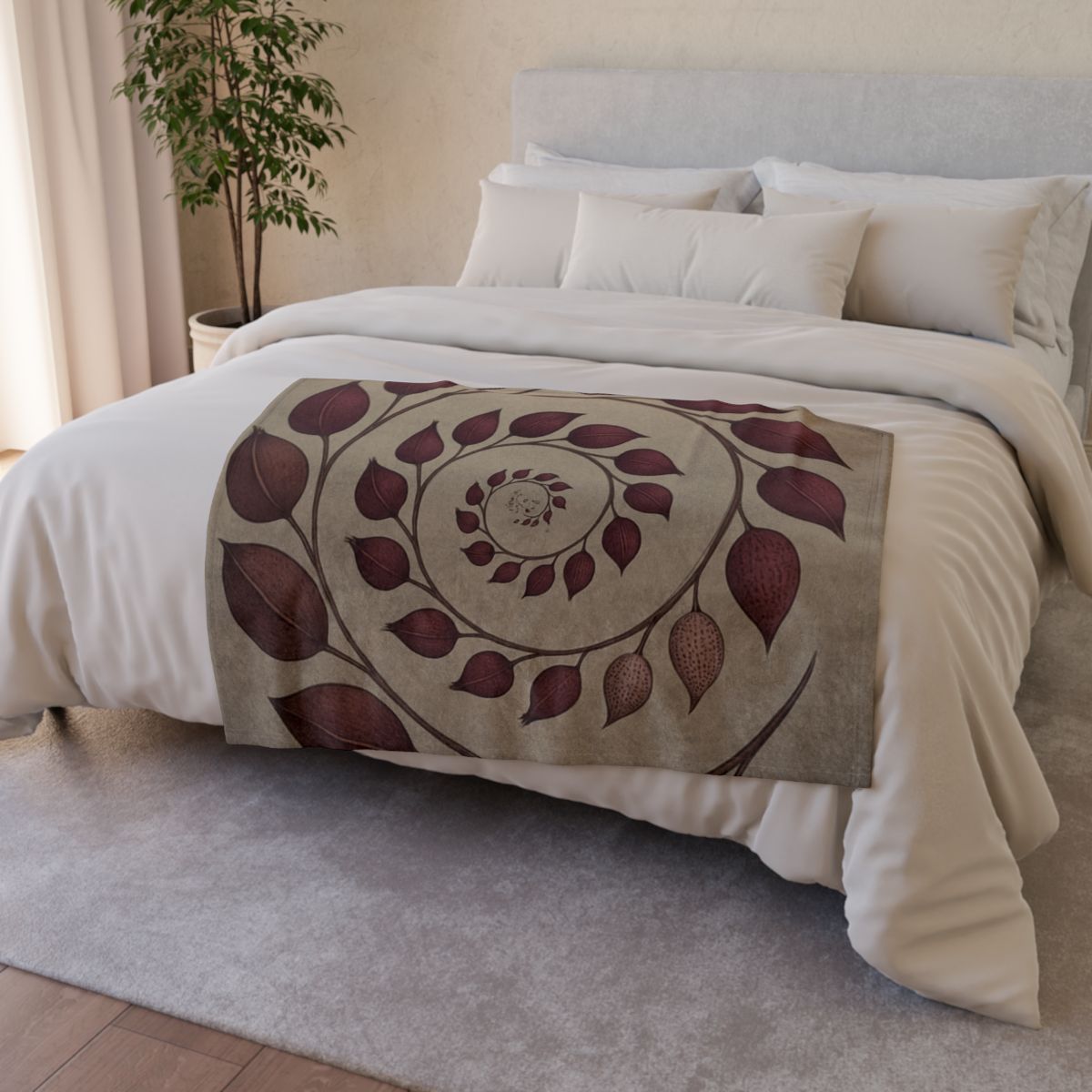 Spiral Seed Pod Array decorative home blankets