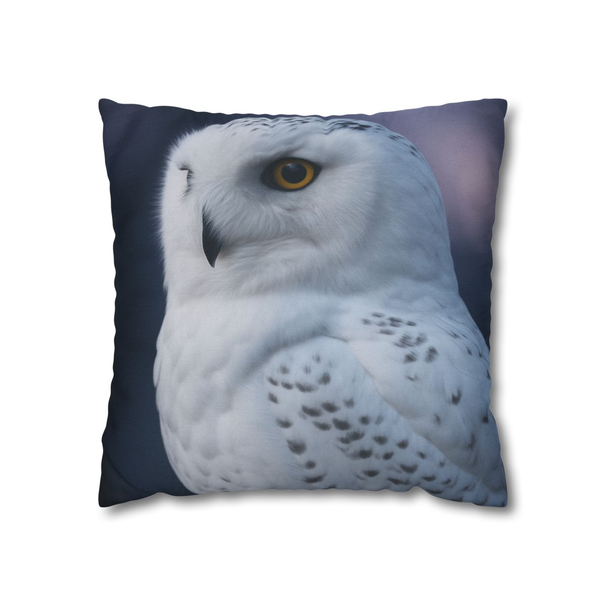 Twilight Watcher Snowy Owl stylish decorative pillowcases