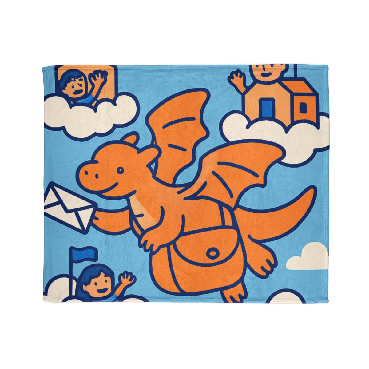 Cloud City Dragon Mail trendy patterned blankets