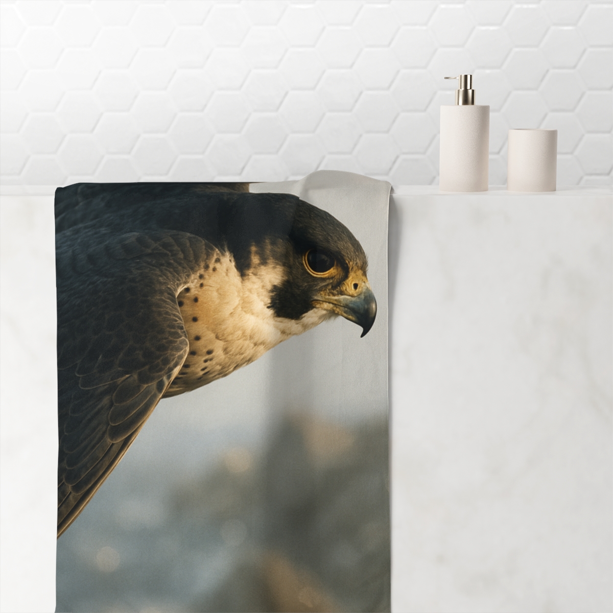 Skyline Velocity Peregrine Falcon decorative home towelscustom towels