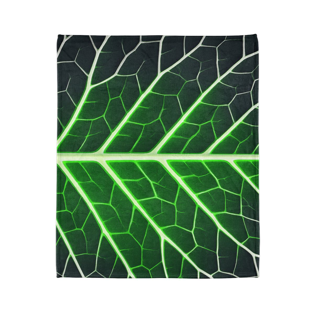 Fractaled Leaf Vein Web designer printed blankets