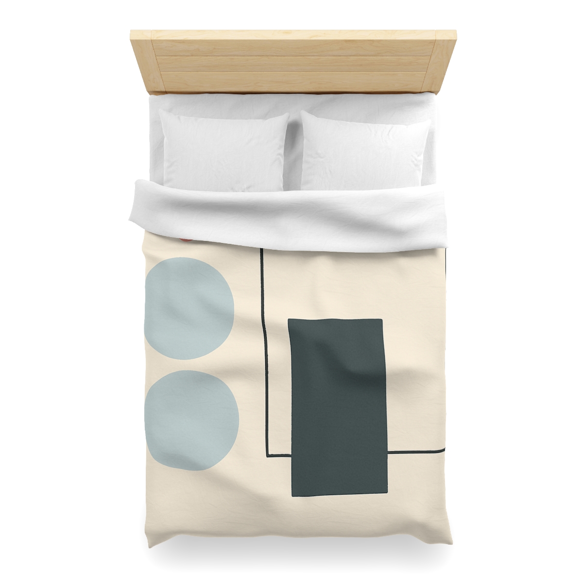 Offset Frame With Two Quiet Discs custom duvets