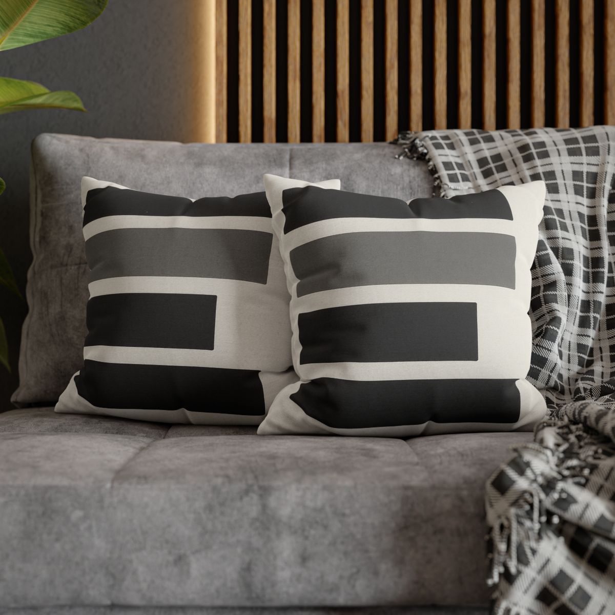 Stacked Bars With Open Gap custom pillow cases