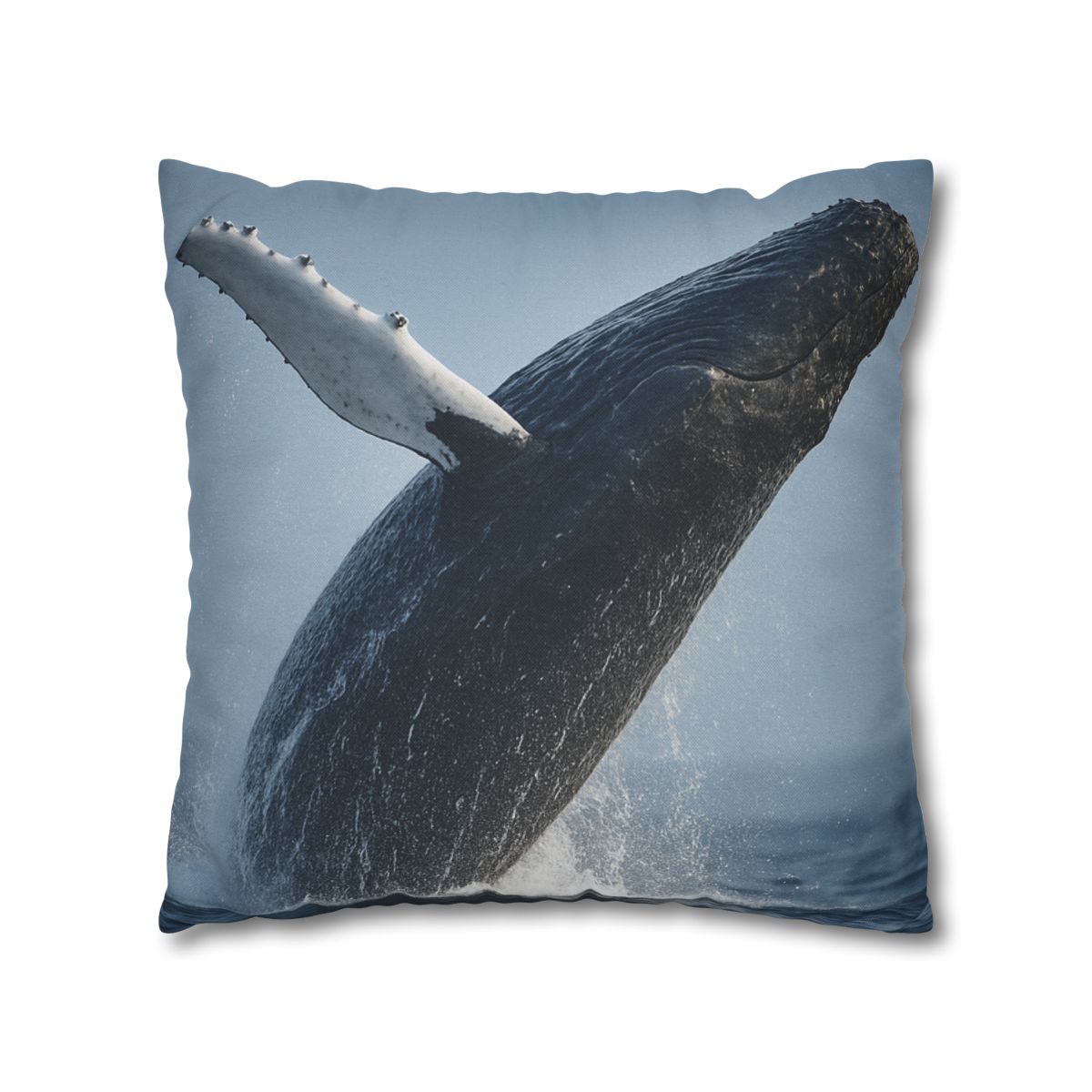 Humpback Whale Rising Calm trendy patterned pillow cases