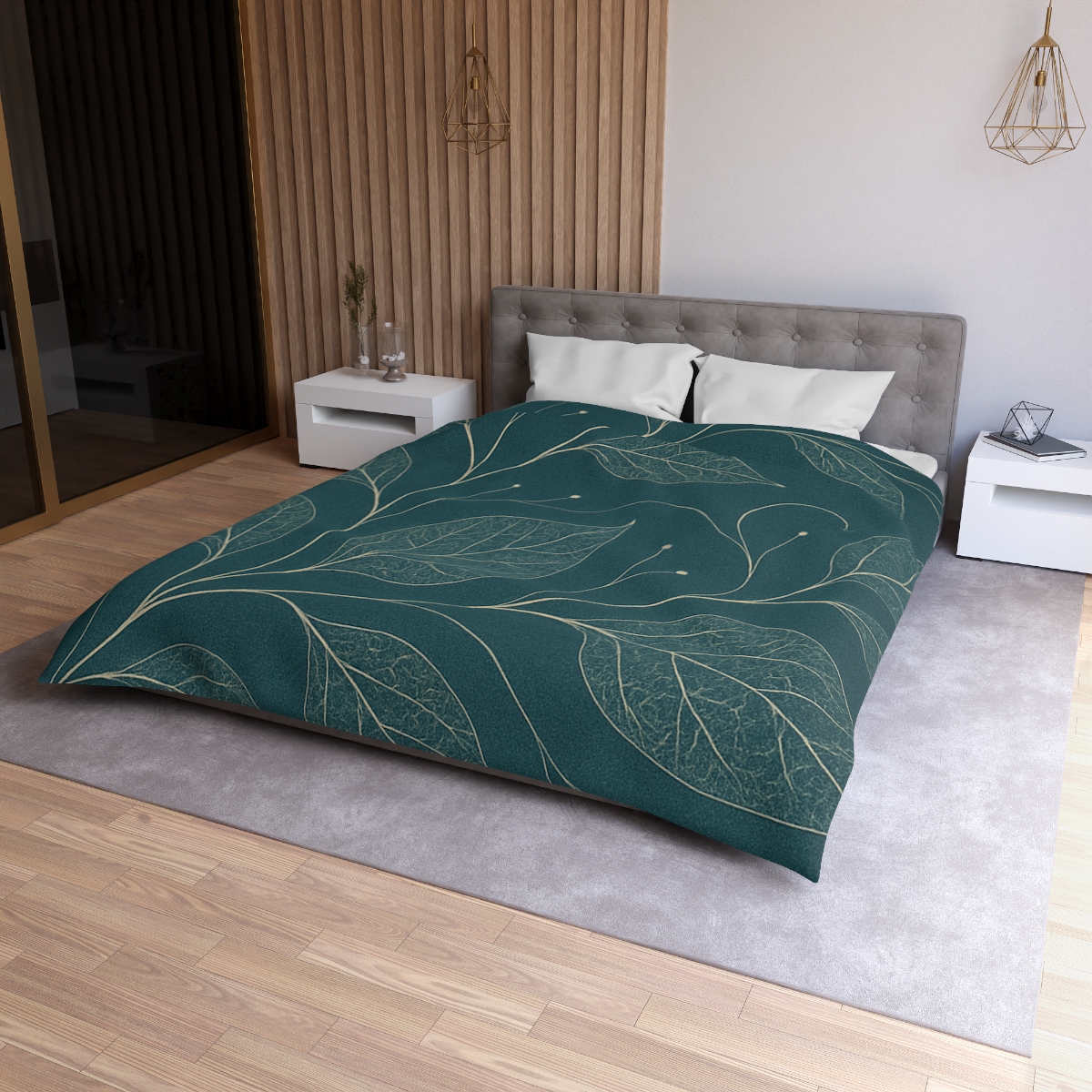 Vein Map Constellation Weave designer printed duvets